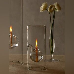 Wolfard Hand-Blown Glass Oil Lamp